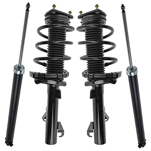 Image of TRQ Front and Rear Complete Strut Assembly & Shock Absorber Kit Complete Strut & Coil Spring Assembly Compatible with 2004-2009 Mazda 3 2006-2010 5