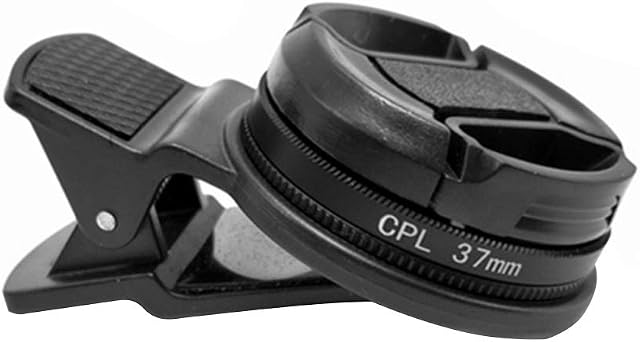 Phone Camera CPL Lens Filter, Professional 37mm Cell Phone Circular Polarizer Lens Filter with Clip for iPhone 7 6S Plus for Samsung-Galaxy S8
