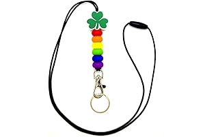Rainbow Shamrock Lanyard: The Perfect Accessory for Teachers and St. Patrick's Day Celebrations
