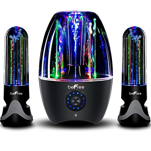 beFree Sound 2.1 Channel Wireless Multimedia LED Dancing Water Bluetooth Sound System