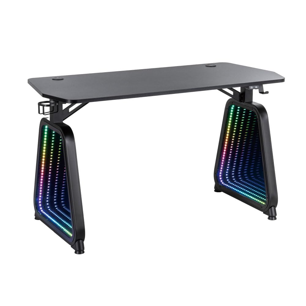 Amazon | THANKO PYZONE RGBミラーゲーミングデスク SEEMRGHBK