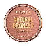 RIMMEL LONDON - Natural Bronzer - Silky-Smooth & Ultra-Fine Bronzing Powder - Sunkissed Look, Mimicking Natural Tan - 001 Sunlight - 14g