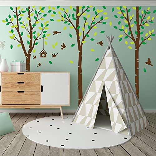 Vinilos decorativos pared selva y aves 320x205 cm miniatura 3