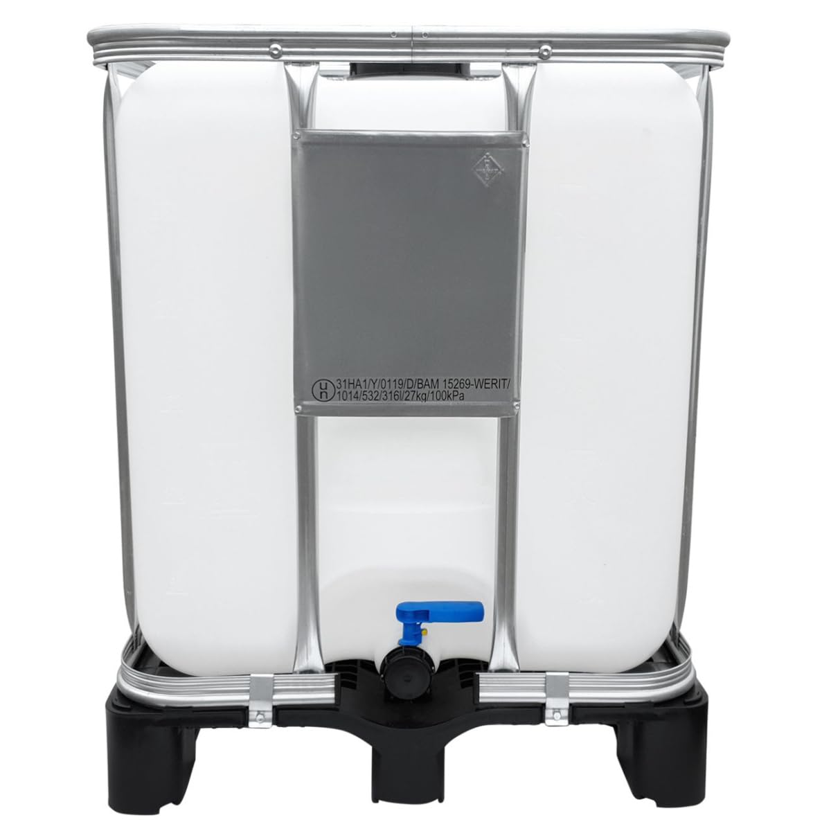 Werit 300l IBC Container UN-Zulassung auf PE-Palette NEU