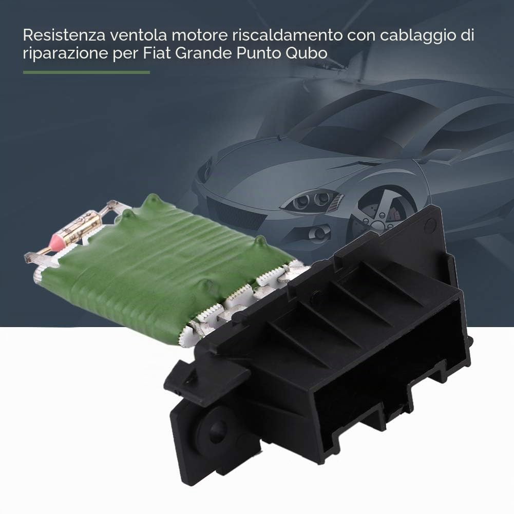 Bediffer Resistenza regolatore ventola interna, 13248240, 77364061, 55702407, 6845796, resistenza ventola ventola universale con cablaggio di riparazione 95508692