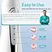 COSLUS Water Dental Flosser Teeth Pick: Portable Cordless Oral Irrigator 300ML Rechargeable Travel Irrigation Cleaner IPX7 Waterproof Electric Flossing Machine for Teeth Cleaning C20(F5020E) White