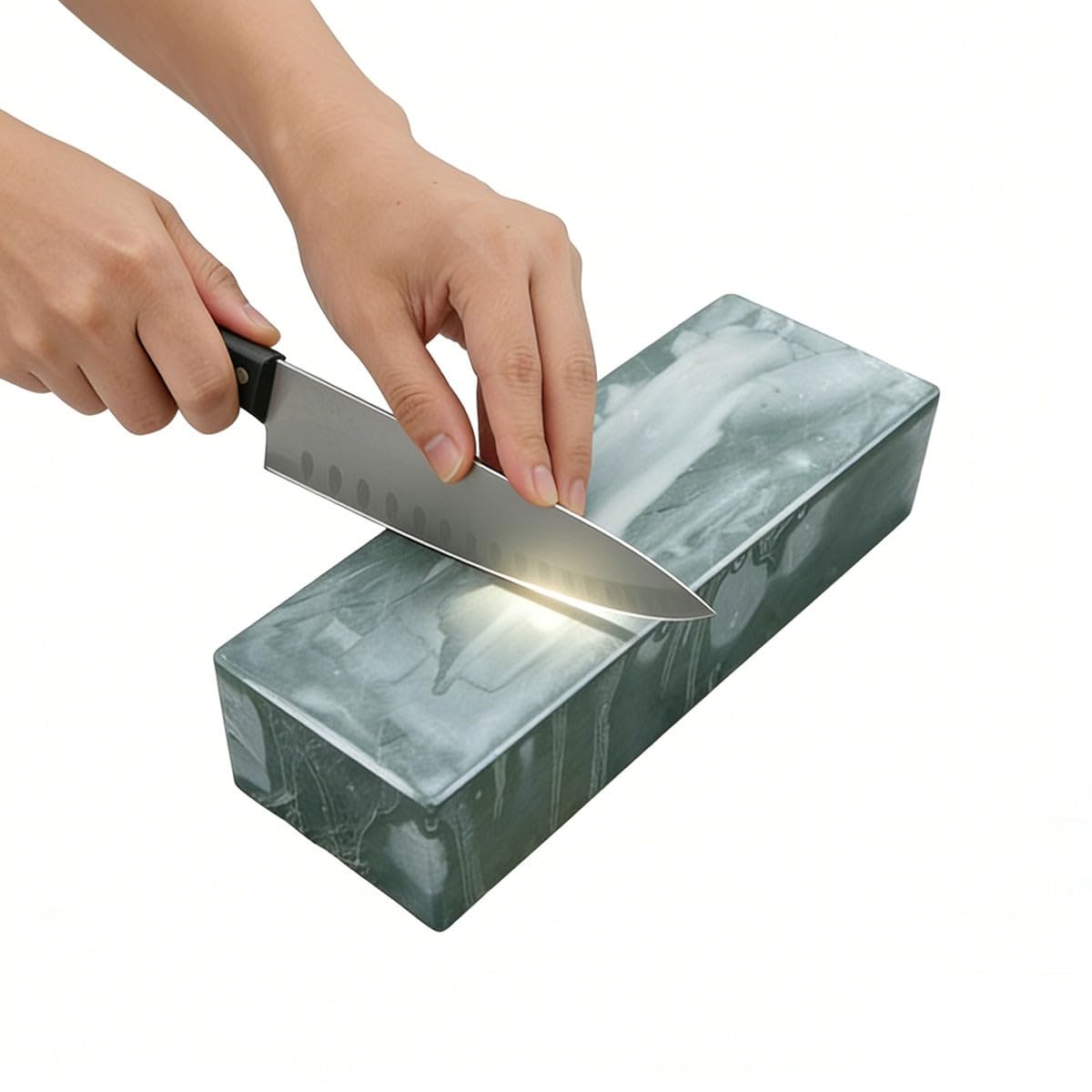 Pietra per Affilare Forbici da Potatura, Affila Catena Motosega Affilacoltelli Professionale per Affilare Lame di Tosaerba, Ascia, Lima Coltelli, 22x7x4cm