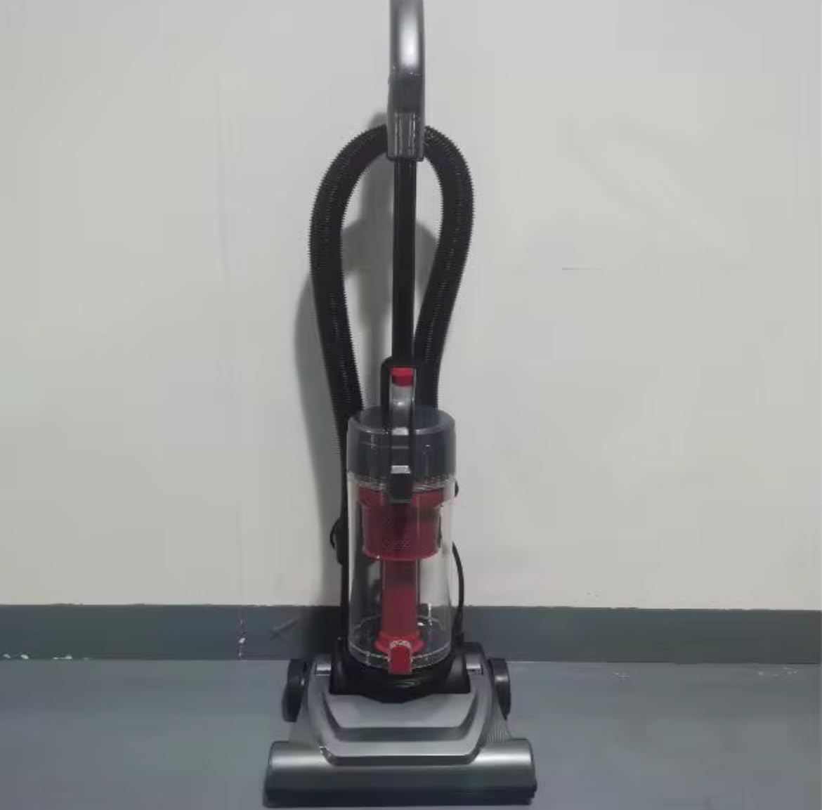Upright Vacuum Cleaner 850W Cyclonic Suction 1 6L Dust Capacity 12kpa Power Black and Red