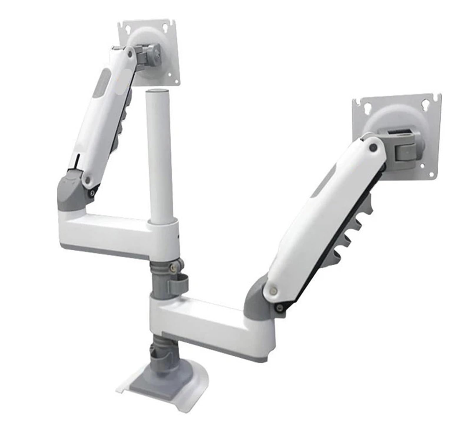 Support double moniteur H180 pour bureau partagé et multitâche ergonomique 17-27 pouces