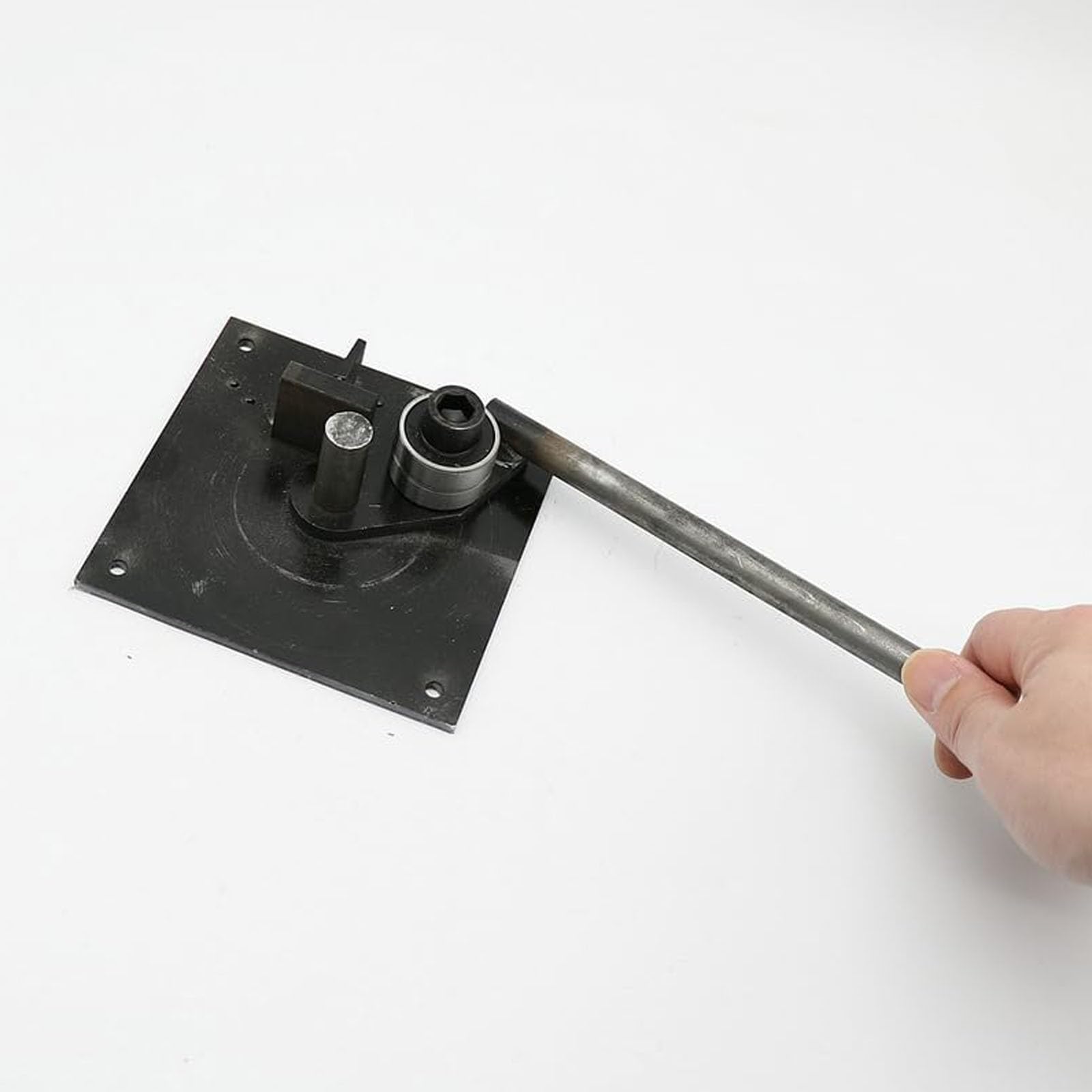 1-8mm Ręczna Giętarka do Prętów Stalowych, DIY Okrągła Maszyna do Gięcia Prętów Zbrojeniowych Budynek Budowlany Zdeformowane Narzędzie do Składania Prętów