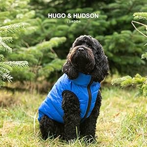   HUGO-HUDSON-Reversible-Dog-Coat-Puffer-Jacket-Warm-Winter-Padded-Dog-Vest-Blue-Navy-XS25