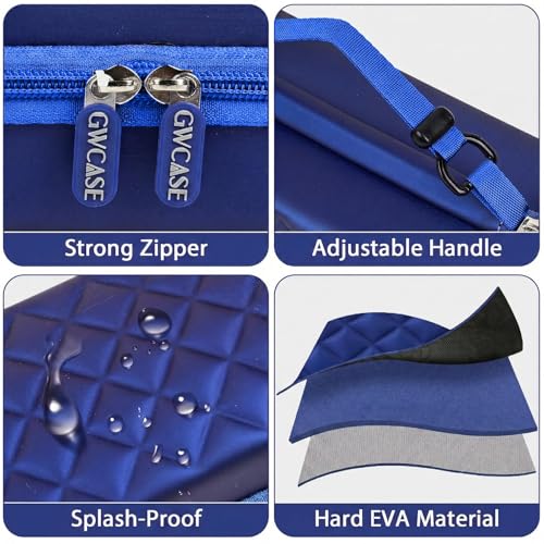 Image of Stethoscope Case Compatible with 3M Littmann Classic III /Lightweight II S.E /MDF Acoustica Deluxe Stethoscopes, Mesh Pocket for Blood Pressure Cuff & Other Doctor & Nurse Accessories-Blue (Case Only)