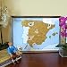 Mapa rascable de España para viajar con perro | 59x42 cm |...