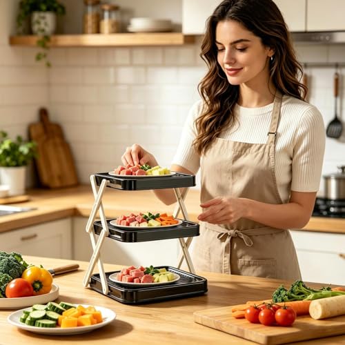 Support empilable à 3 étages pour valoriser votre table à dessert - 8