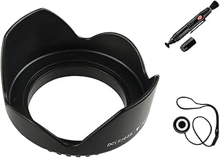 UltraPro 72mm Premium Digital Tulip Flower Lens Hood Bundle for Canon 20mm, 35mm 1.4, 45mm 2.8, 85mm 1.2, 135mm 2.0, 200mm 2.8 Lenses. Includes Flower Tulip Lens Hood, Lens Cleaning Pen, Cap Keeper