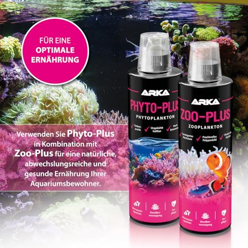 ARKA Zoo-Plus - 118 ml - Hochwertiges, konserviertes Futterplankton für Korallen und Fische in Meerwasseraquarien.