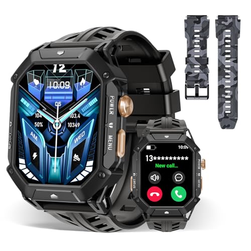 OUKITEL BT80 Smart Watch for Men,2.13&rdquo; HD Touchscreen,100 Days Long Battery Life,Rugged Military...