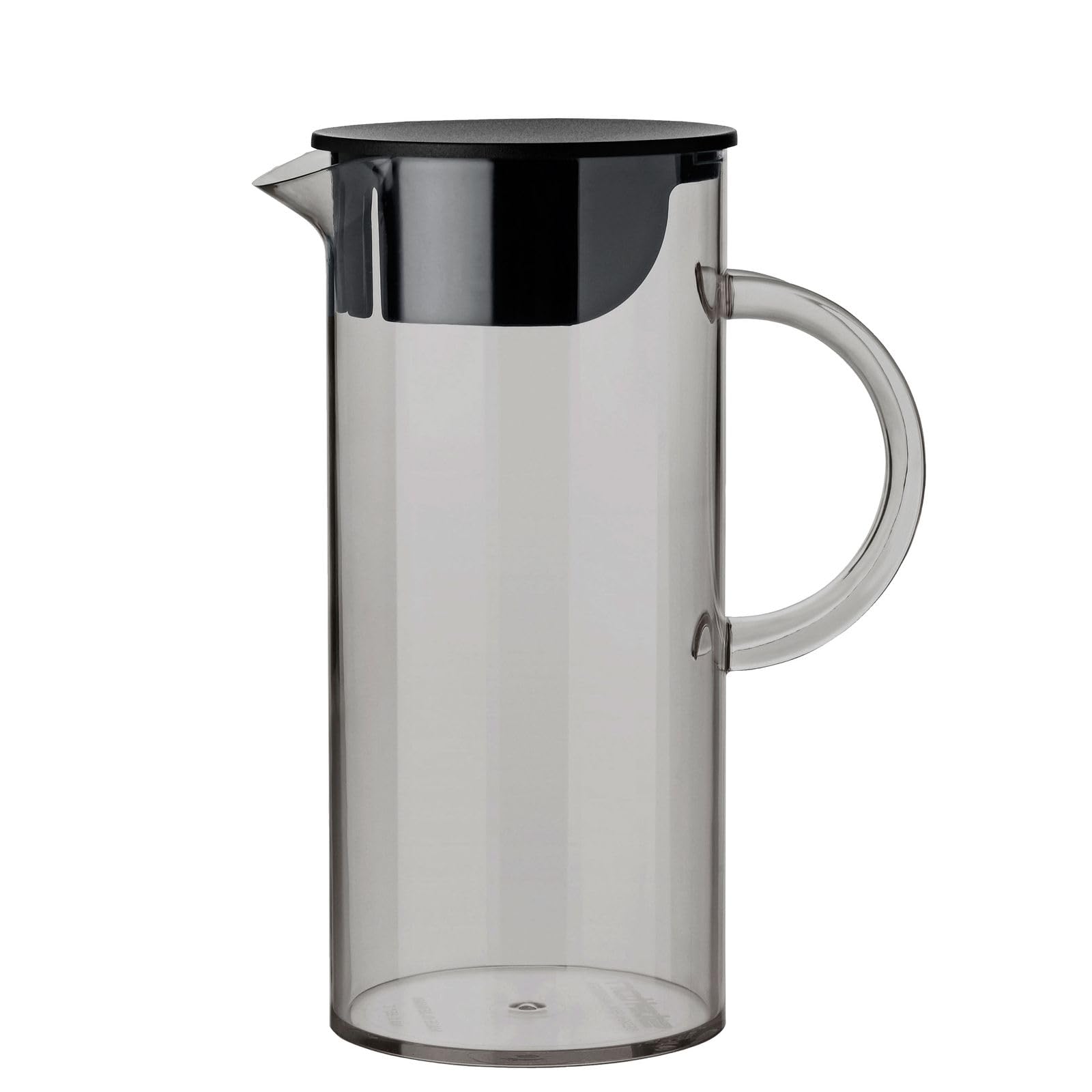 Stelton EM77 Jug with Lid 1.5L, Smoke - Elegant Tall EM Jug, Designed by Erik Magnussen, Perfect for Chilling Drinks & Cooling Water, Stylish Dining Table Serveware