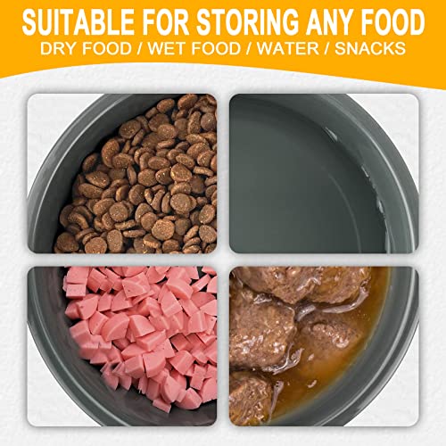 Ceramic Pet Bowl for Dogs and Cats Weighted Nonslip Dog Bowls Food and Water Dish Durable Pets Feeding Bowls Suitable for Small Medium and Large Dogs Grey 36 Oz  Cucciolini Doodles Ceramic pet bowl for dogs and cats weighted non slip dog bowls food and water dish durable pets feeding bowls suitable for small medium and large dogs grey 36 oz   cucciolini doodles