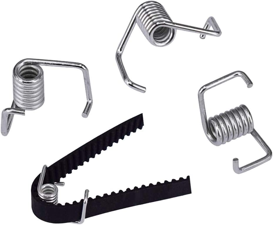 Miniatura 7 de Zeelo Correa de distribución 5M GT2 de 0.394 pulgadas de ancho + 6 piezas de 20 dientes de 0.197 in de diámetro de rueda de polea de distribución +