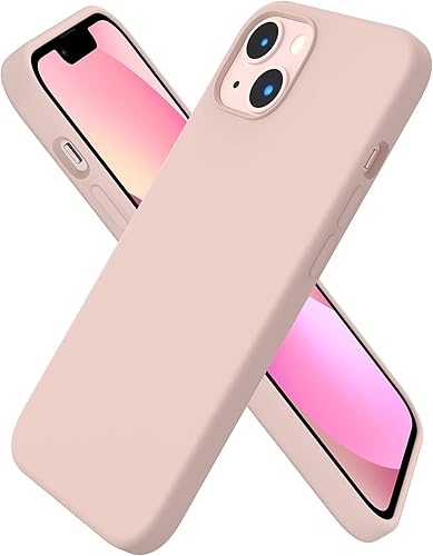 Miniatura 13 de ORNARTO Funda compatible con iPhone 13 6.1, silicona líquida delgada de 3 capas cubierta completa de goma de gel suave funda de teléfono cubierta