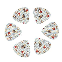 Lot de 12 médiators en forme d’étoile pour guitare basse électrique et acoustique Motif chiots mignons - Les Beatles, Paul McCartney, John Lennon, RIngo Starr, George Harrison Lot de 12 médiators en forme d'étoile pour guitare basse électrique et acoustique Motif chiots mignons – Image 2