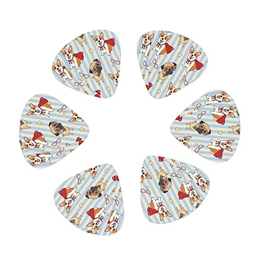 Lot de 12 médiators en forme d’étoile pour guitare basse électrique et acoustique Motif chiots mignons - Les Beatles, Paul McCartney, John Lennon, RIngo Starr, George Harrison Lot de 12 médiators en forme d'étoile pour guitare basse électrique et acoustique Motif chiots mignons – Image 3