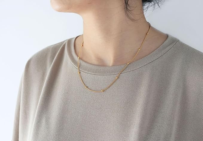 Kübik Zirkon Gerdanlık Kolye Şeffaf Baget Kesim Kristal Köpüklü Taslar, Hipoalerjenik, Altın Kaplama Tenis Kolye, Kadınlar için Tıknaz Ataç Bağlantısı Küba Gerdanlık Kolye Zarif Takı Hediyeler (Retro) - Görsel 3