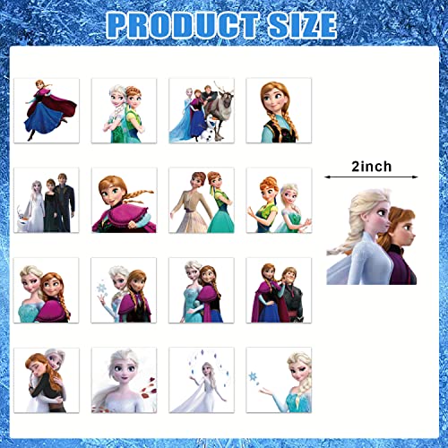 Frozen Birthday Party Supplies, 34Pcs Temporary Tattoos Party Favors, Removable Skin Safe, Fake Tattoo Stickers For Goody Bag Treat Bag Stuff For Frozen Birthday Party Gifts Add Some Magic To Your Look #TOP1