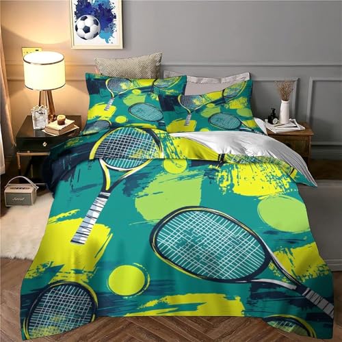 Housse de couette tennis en microfibre résistante avec fermeture éclair durable