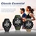KXAITO Men's Watches Sports Outdoor Waterproof Military Watch Date Multi Function Tactics LED Face Alarm Stopwatch for Men (6256 Black)