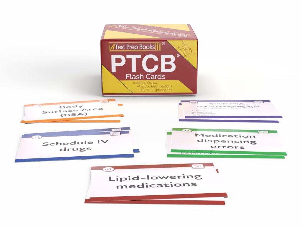 PTCB Study Cards: PTCB Exam Prep 2026-2027 with Practice Test Questions for the Pharmacy Technician Certification Exam [3rd Edition]