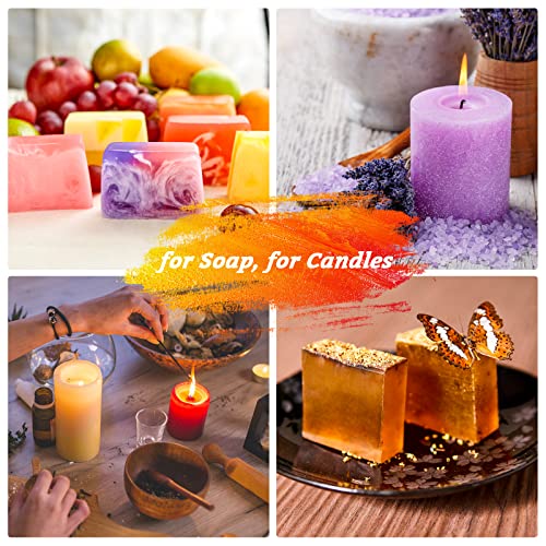 Mica Powder, Candle Dye 18ml*16 Colour, LIUCOLI Natural Metallic Epoxy Resin Pigment Glitter for Making Soap Wax Melts Kit - Image 3