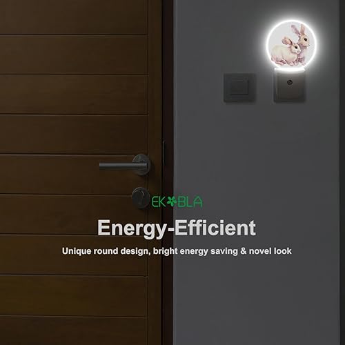 Miniatura 8 de EKOBLA Luces nocturnas enchufables a la pared, luz nocturna de mármol en polvo negro dorado para decoración de pared del hogar, lámpara redonda para