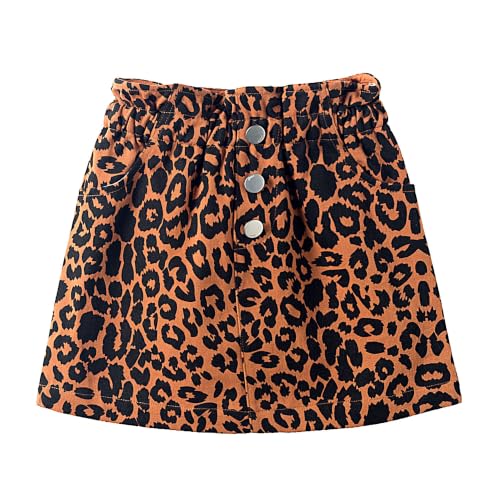 Falda de mezclilla para niñas de 5 años con volantes Mud Kingdom