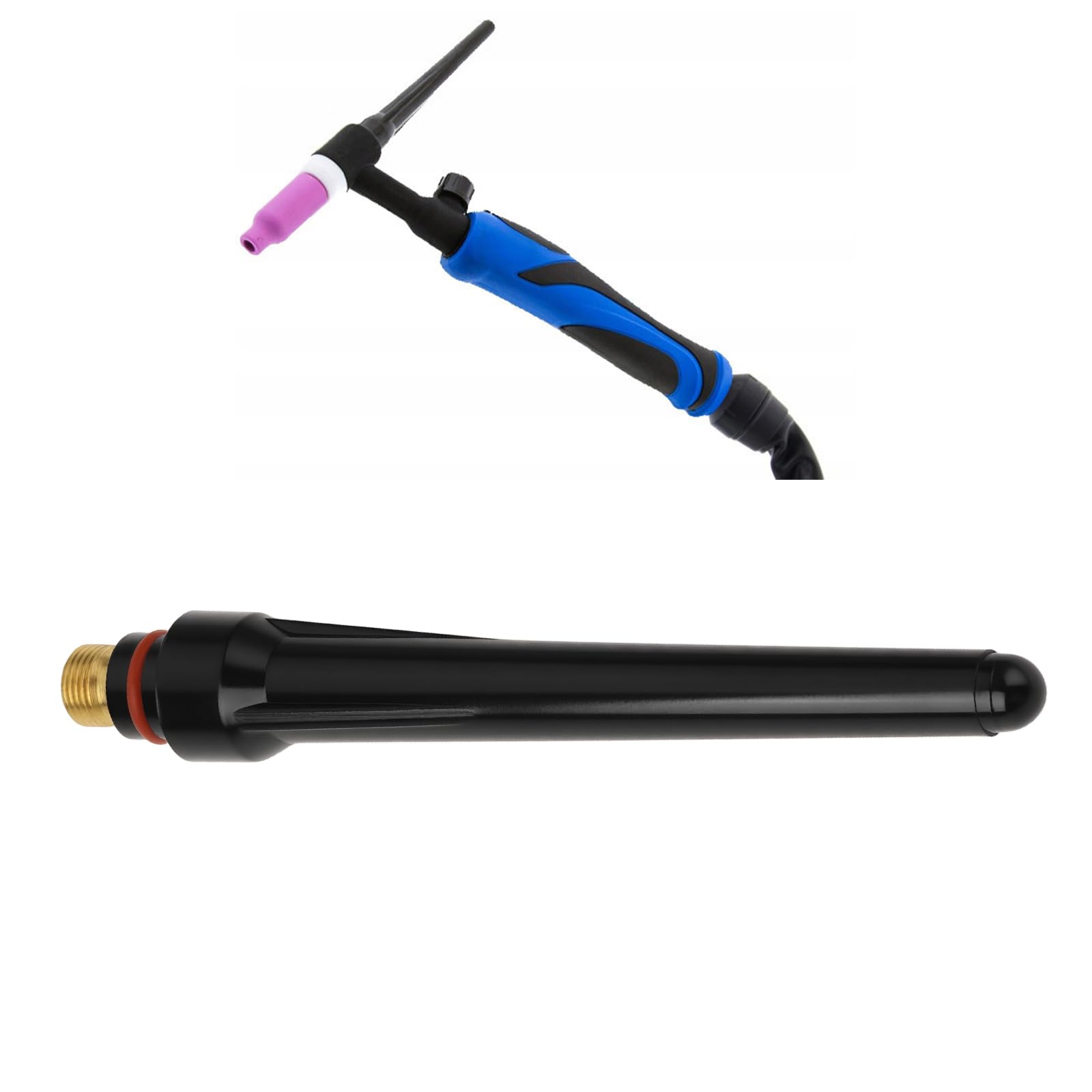 SG Store 5Pcs Welding Gun Long Welding Gun Cap 9x118mm Compatible with TIG SR17 SR18 SR 6 WP/HP 17 18 26 - Image 2