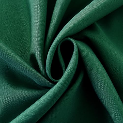 Image of 2-Pack 60x60 inch Blackish Green Table Cloths, Solid Stain and Wrinkle Resistant Tablecloth, Premium Plain Weave Polyester Fabric Rectangle Table Linen Covers for Hotel, Banquet