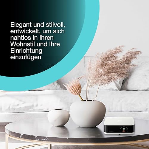 Epson Lifestudio Pop EF-61W Diamantwei&szlig;, tragbarer Smart-Projektor, Sound by Bose, Google TV, Full HD, Verwendung im Innen- und Au&szlig;enbereich, 5 Jahre Ger&auml;teschutz*