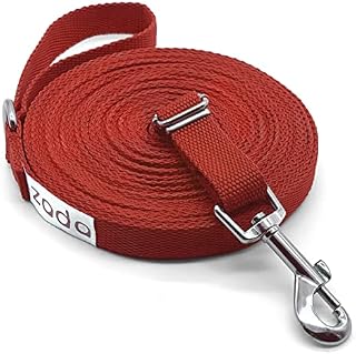 ZADA Training Lead for Dogs & Puppy 10m Long Line Leash for Pet Training Recall Obedience and Tracking (Red)
