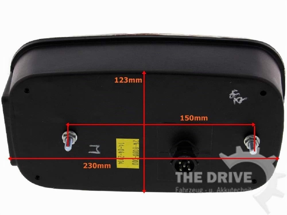 The Drive | Anhänger Rückleuchten Satz | Aspöck Multipoint III 3 | mit Rückfahrlicht | Rechts & Links | Bajonett-Anschluss | Rücklichter für PKW-Anhänger, Trailer & Wohnwagen