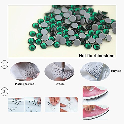 Hot-Fix Glas-Kristalle Zum Aufbügeln, 4mm, Braun, 200 Stück
