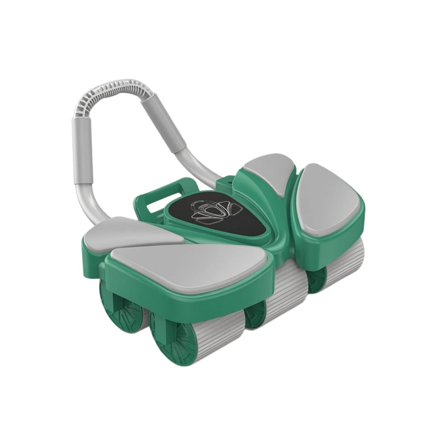 Wear-Resistant Abdominal Wheel with Mats Anti-Slip Ab Roller with Exercise Mats No-Installation Ab Roller Wheel Long-Lasting for Beginners, Floor Workouts, Green, 6W No-display W-mat-image-30
