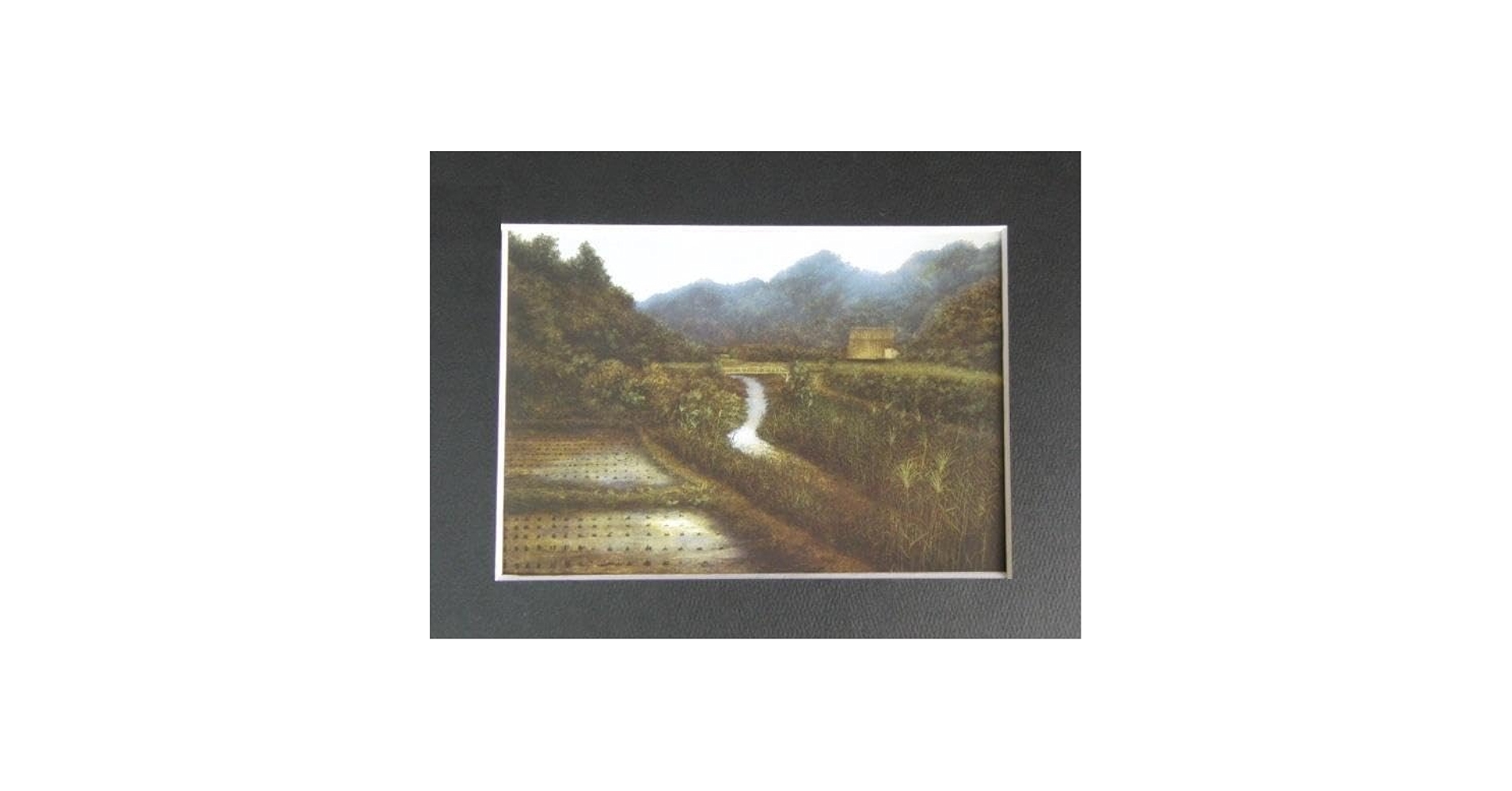 風分六抄、【甘き水の里】　希少画集画、ふるさと、自然、風景、状態良好 風分六抄、【甘き水の里】 希少画集画、ふるさと、自然、風景