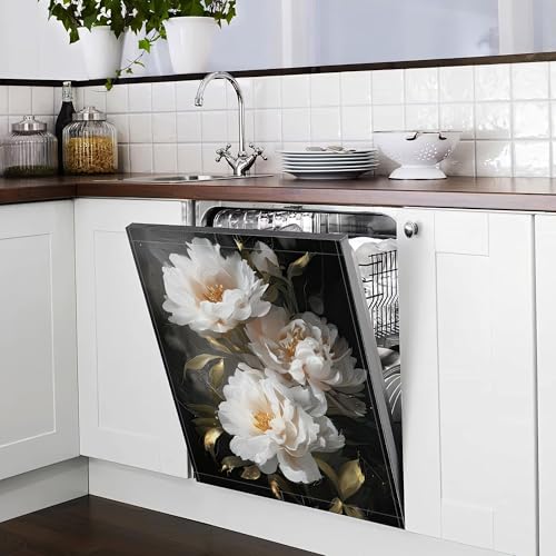 Cubierta magnética para lavavajillas blanco 23x26 pulg miniatura 6