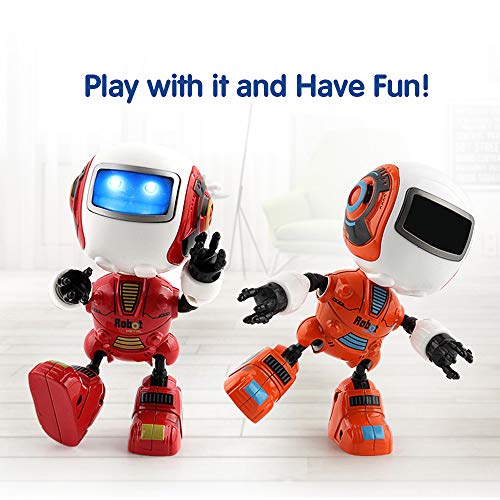 Tickas Robô de indução Efeito de iluminação do corpo Cabeça Indução de rotação de articulação Multif