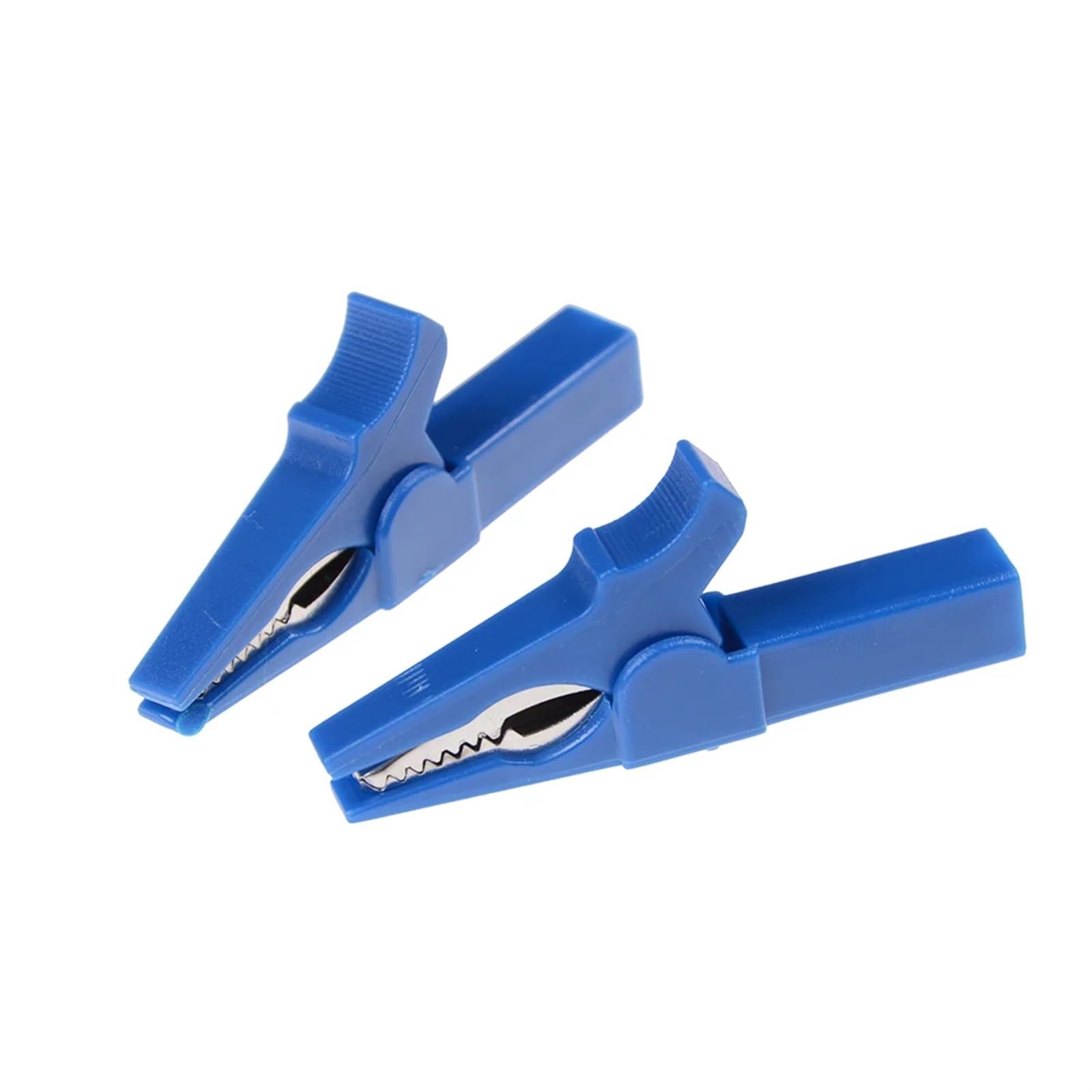 Crocodile Clips 2PCS Battery Test Clip 55MM HV Alligator for Banana Plug 4mm Multimeter Pen Cable Probes Crocodile(2PCS Blue)