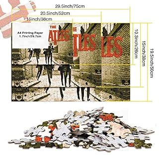 Puzzle pour Adultes 500 pièces The Beatles Jigsaw Puzzle Famous Bands 500 pièces Puzzle pour Adultes pour Adolescents Puzzle Game Toy Gift 500pcs (52x38cm) - Les Beatles, Paul McCartney, John Lennon, RIngo Starr, George Harrison Puzzle pour Adultes 500 pièces The Beatles Jigsaw Puzzle Famous Bands 500 pièces Puzzle pour Adultes pour Adolescents Puzzle Game Toy Gift 500pcs (52x38cm) – Image 5