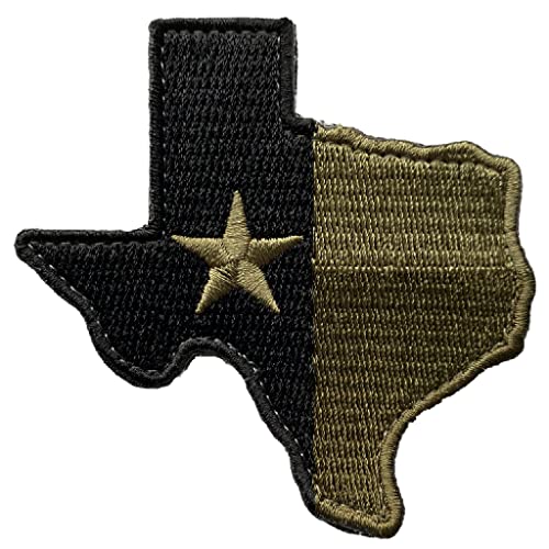 Die-Cut Tactical Texas Patch - Olive Drab