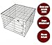 MidWest Homes for Pets Dog Exercise Pen Wire Mesh Sunscreen Top for Dog Pens and Playpens, Rust Resistant, Black E-Coated, Hardware Included, 540-WM