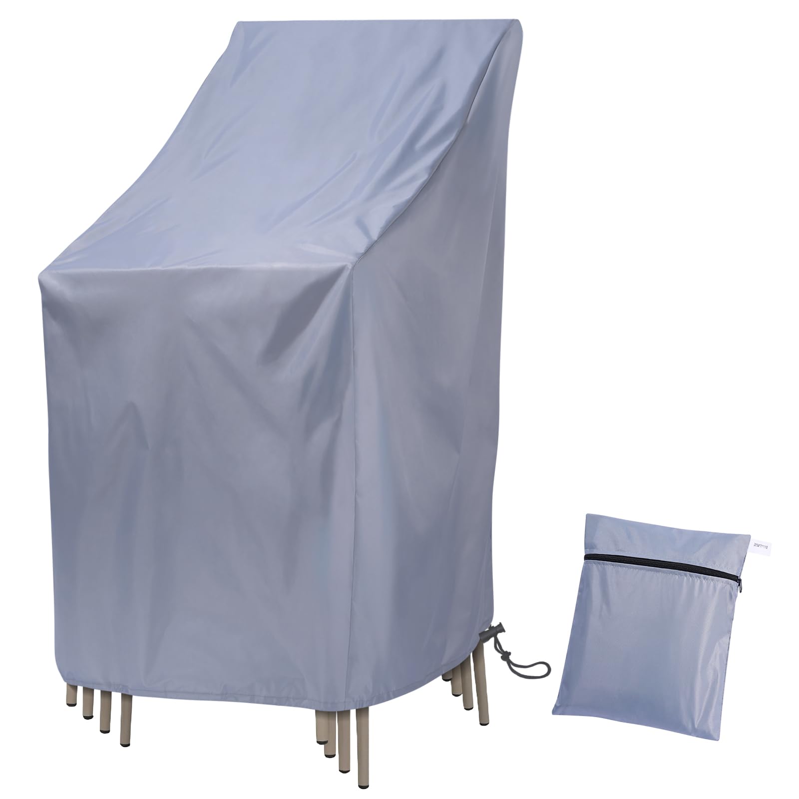 Ricyea Garden Stacking Chair Cover Waterproof 210D Oxford Fabric Garden Furniture Covers